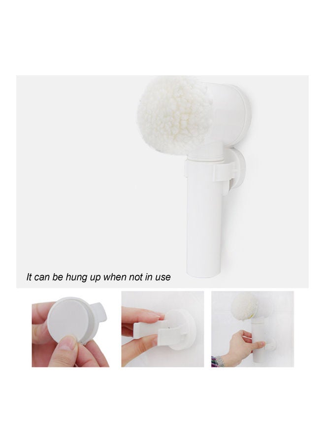 فرشاة تنظيف كهربائية سحرية بمنفذ USB للشحن 5 في 1 بلون أبيض - Image 2