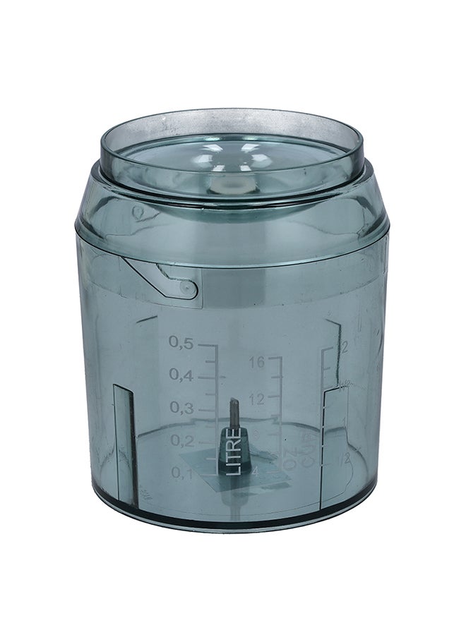 KRYPTON - Compact Multipurpose Chopper, Double Blade Assembly/ Suitable for Chopping and Mincing Vegetables, Fruits, Meat, Onion, Ice, etc./ Stainless Steel Blades for Fast and Effective Operation 500 ml 500 W KNMC6278N Clear/White/Red - Image 1