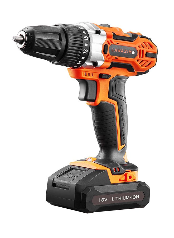 LAWAZIM - Heavy Duty Cordless Drill Set Black/Orange - Image 1