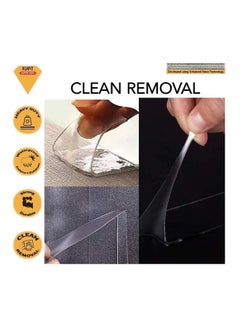 KLAPiT Double Sided Heavy Duty Magic Mounting Tape Transparent 1meter  - Image 3