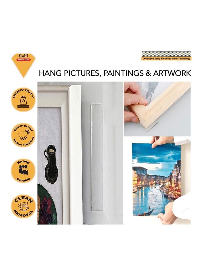 KLAPiT - Double Sided Heavy Duty Magic Mounting Tape Transparent 1meter - Image 1