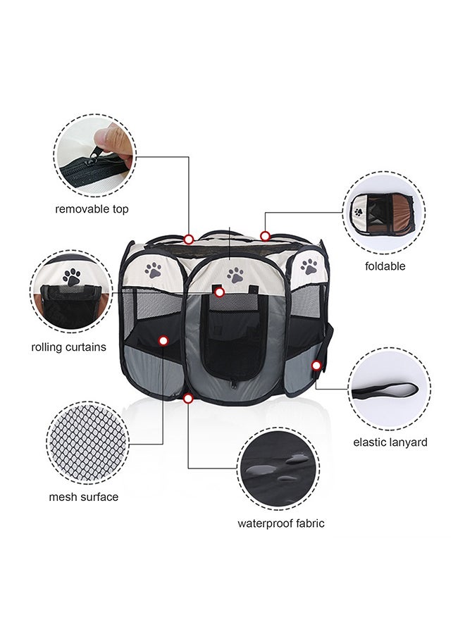 Portable Pet Playpen Blue 60x7x40cm - Image 4