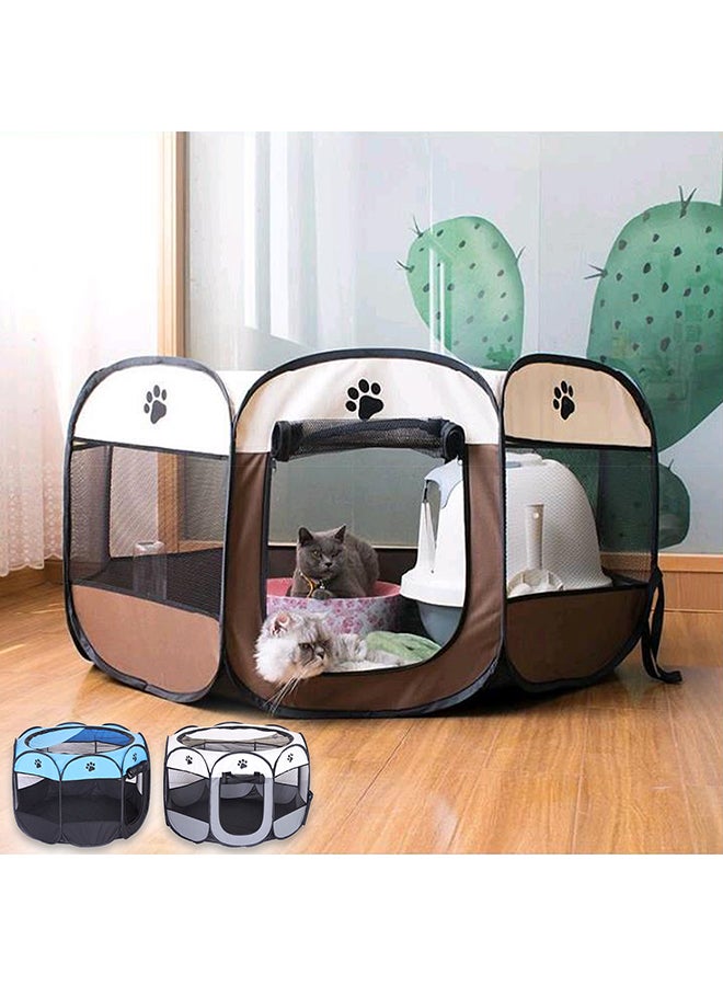 Portable Pet Playpen Blue 60x7x40cm - Image 5