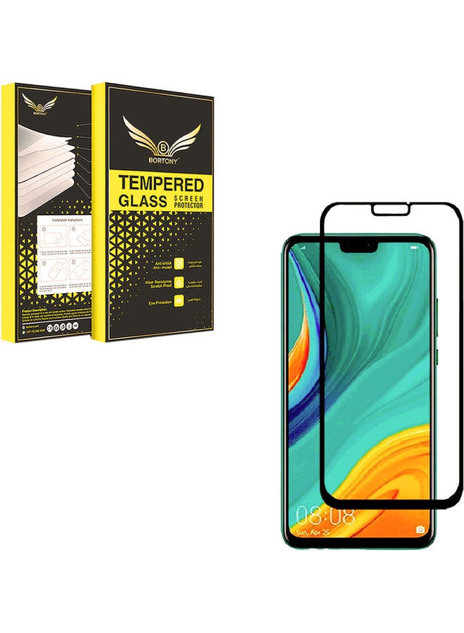 BORTONY Tempered Glass For Huawei Y8s Clear/Black - Image 2