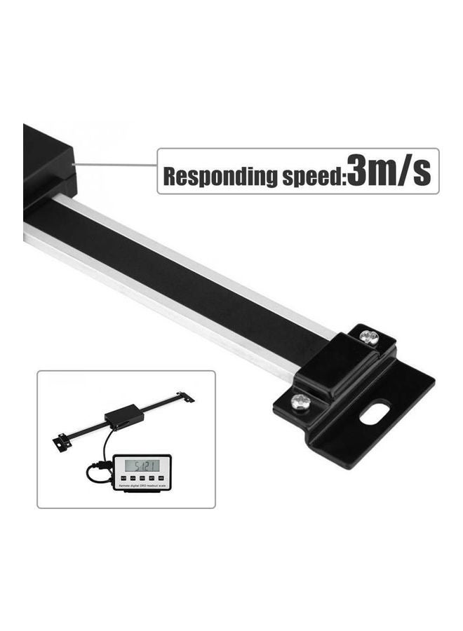 مقياس قراءة بيانات ال سي دي رقمي بدقة 0-300 ملم أسود/ أبيض 35.50X4.20X6.80سم - Image 3