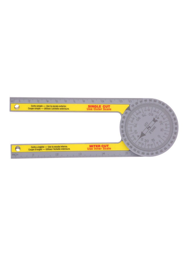 ABS Metric Ruler For Carpenters Grey/Yellow  - Image 1