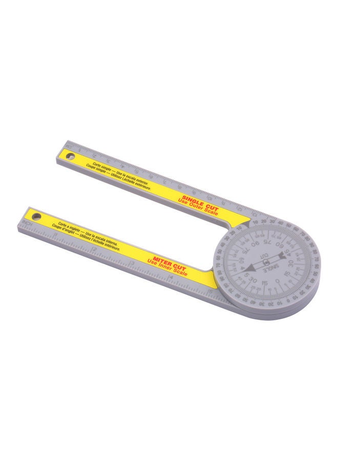 ABS Metric Ruler For Carpenters Grey/Yellow  - Image 5