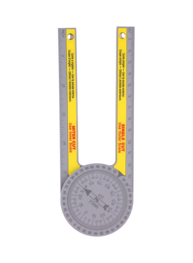 ABS Metric Ruler For Carpenters Grey/Yellow  - Image 4