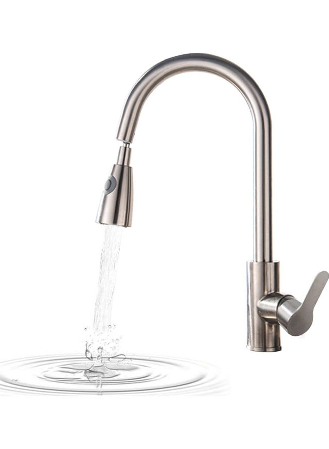 Pull Out Kitchen Faucet Silver 67.5x26x6.5cm - Image 1