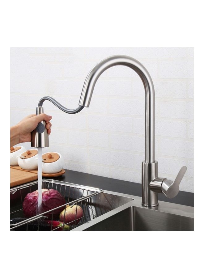 Pull Out Kitchen Faucet Silver 67.5x26x6.5cm - Image 4