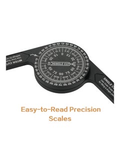 Generic Aluminum Alloy Miter Saws Protractor Black  - Image 2