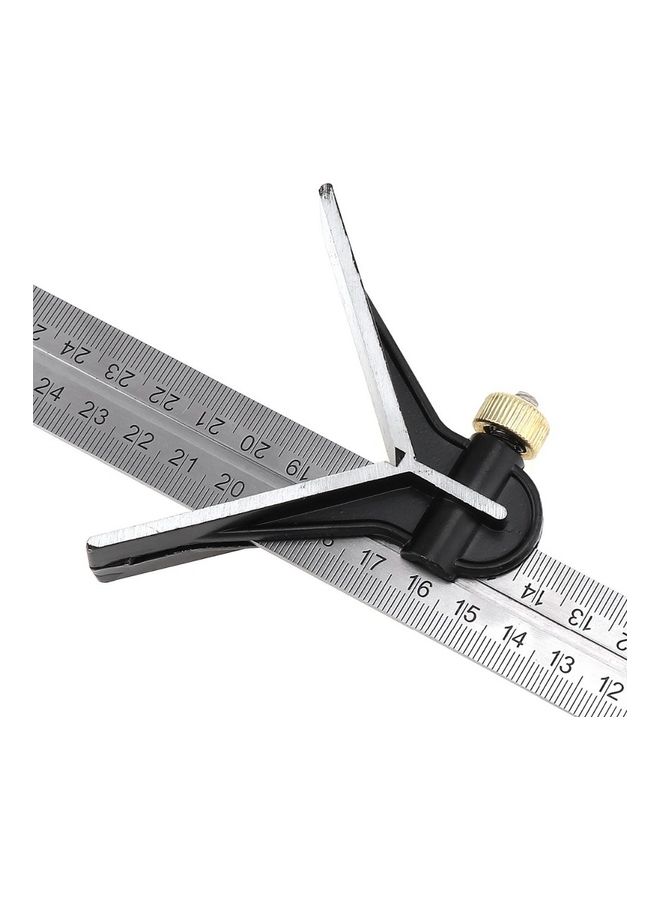 300MM Combination Square Angle Ruler Black/Silver 32.00X5.00X11.00cm  - Image 2