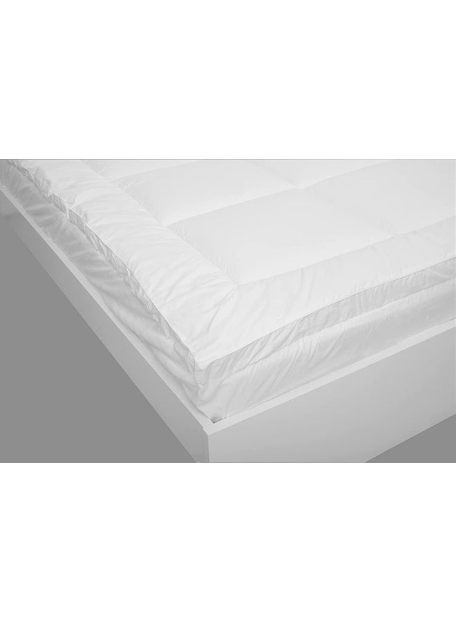 Maestro Fitted Mattress Topper Cotton White 160x200cm  - Image 3
