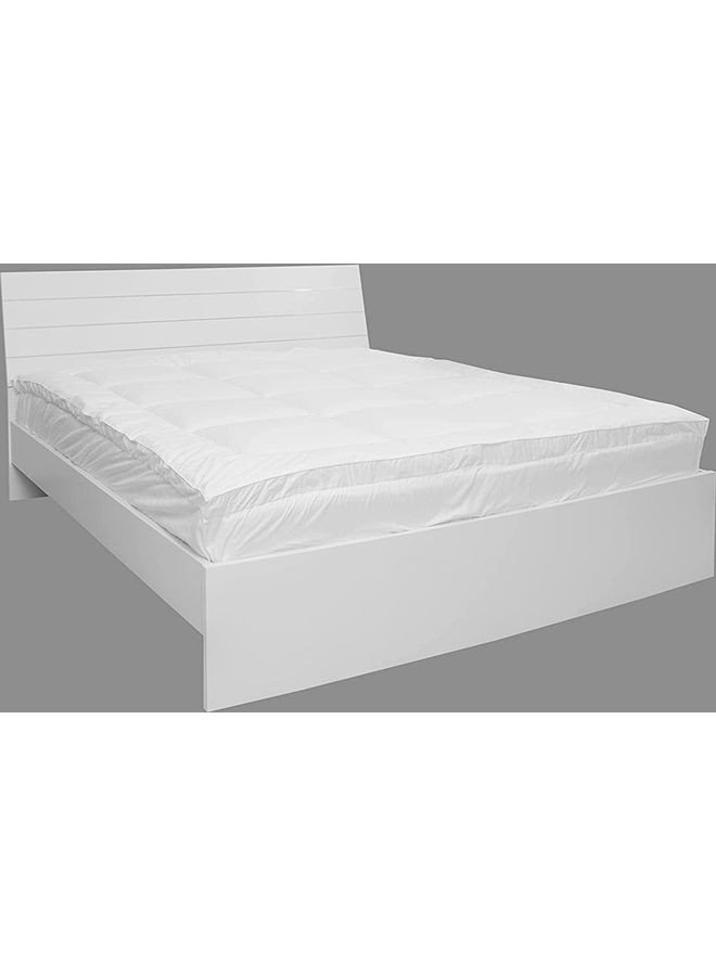 Maestro Fitted Mattress Topper Cotton White 160x200cm  - Image 4