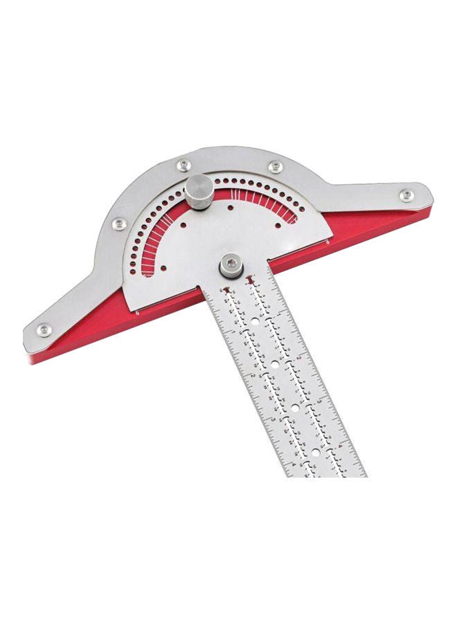 T Type Woodworkers Edge Rule Angle Protractor Multicolour  - Image 3