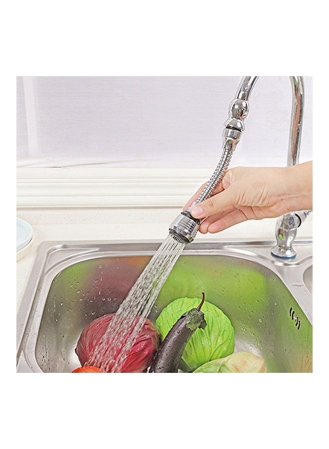 Rotatable Water Saving Faucet Nozzle Sprayer Silver 16x3.5x3.5cm - Image 3