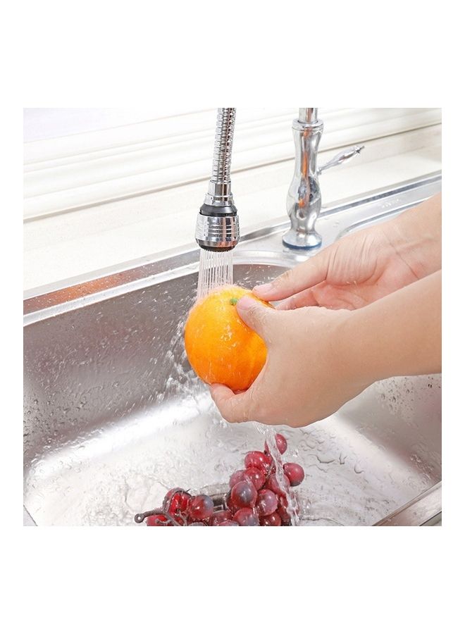 Rotatable Water Saving Faucet Nozzle Sprayer Silver 16x3.5x3.5cm - Image 4