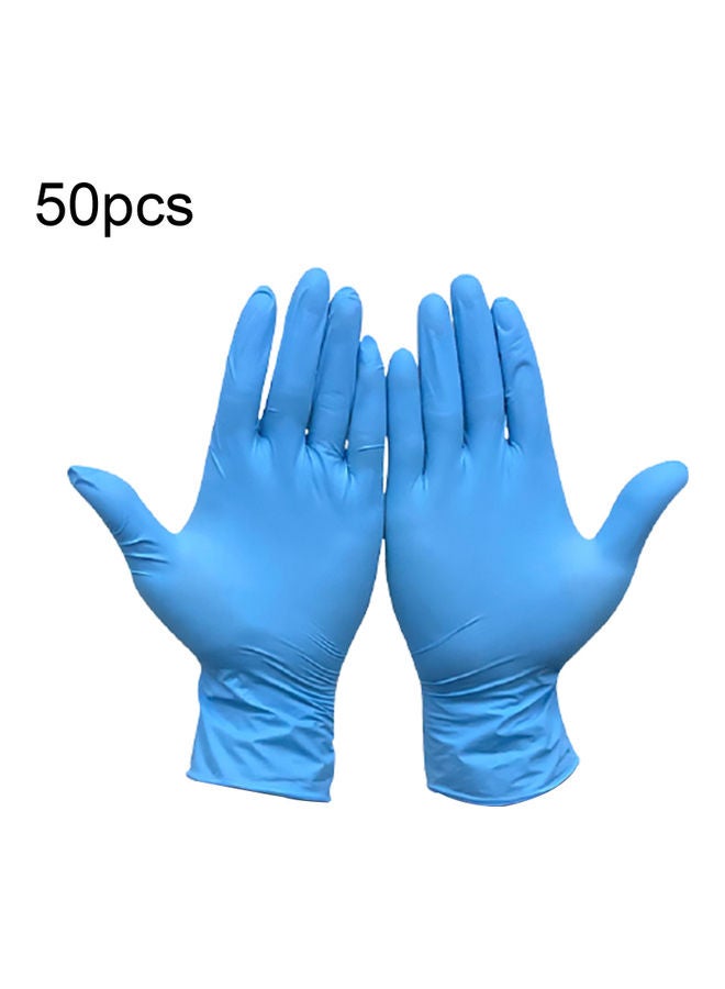 Generic 50-Piece Disposable Gloves Blue 11cm  - Image 1