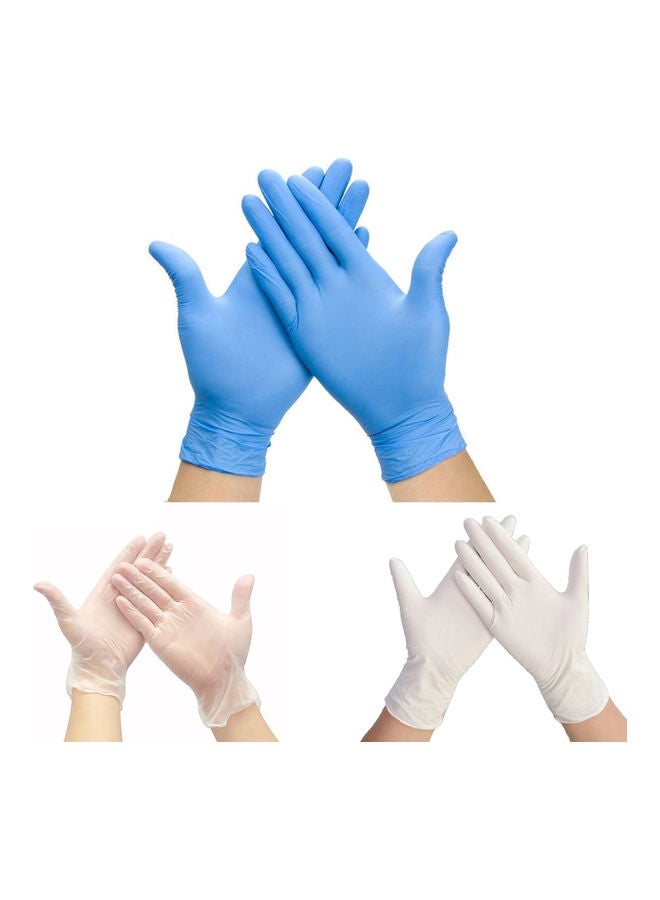 Generic 50-Piece Disposable Gloves Blue 11cm  - Image 2