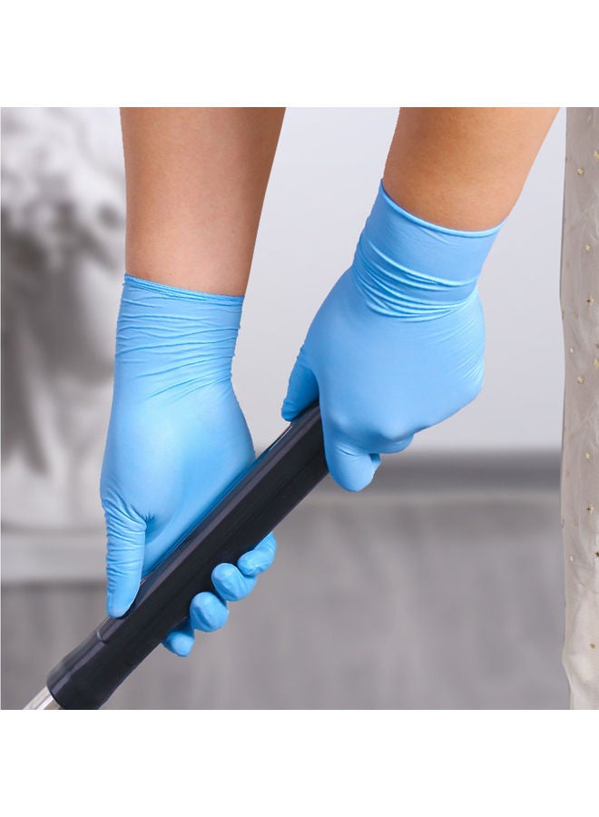 Generic 50-Piece Disposable Gloves Blue 11cm  - Image 5