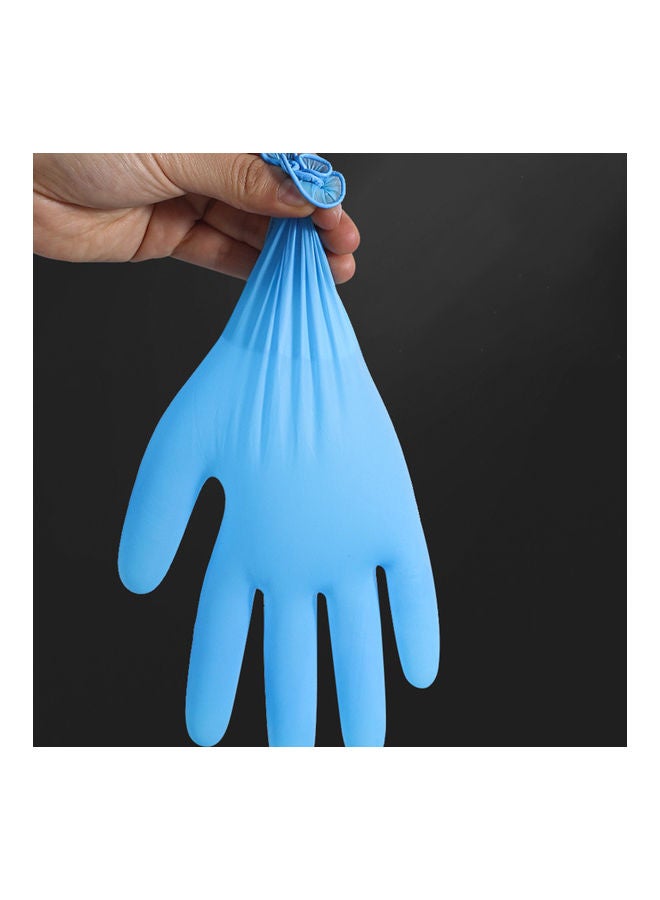 Generic 50-Piece Disposable Gloves Blue 11cm  - Image 3