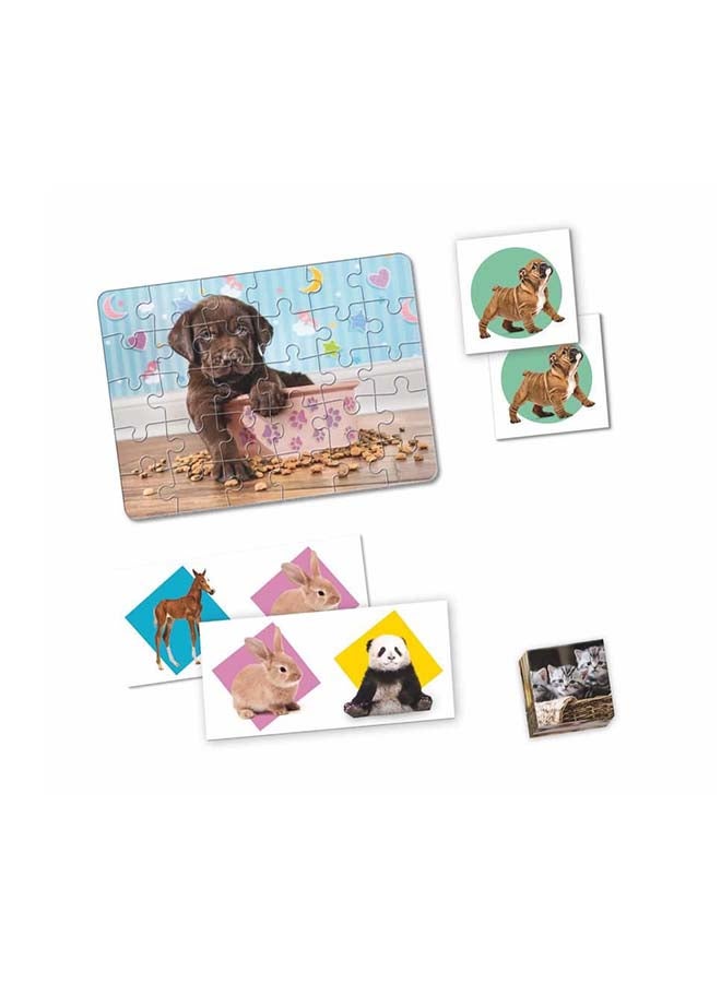 Clementoni - Edukit Game Puppies 4 In 1 26cm - Image 1
