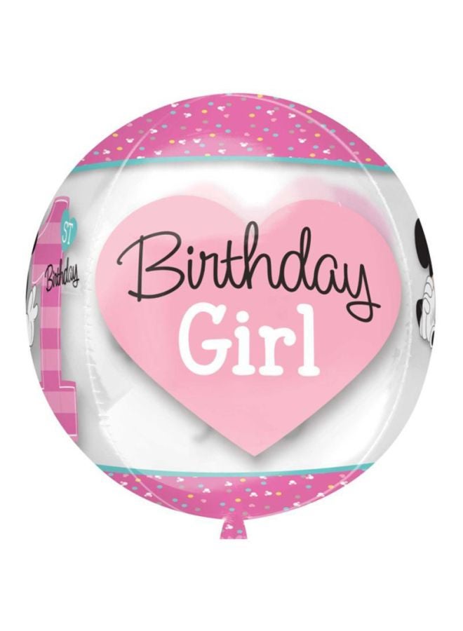 Anagram Minnie 1st Birthday Orbz Balloon G40 Birthday Decorations Party Supplies - Image 3