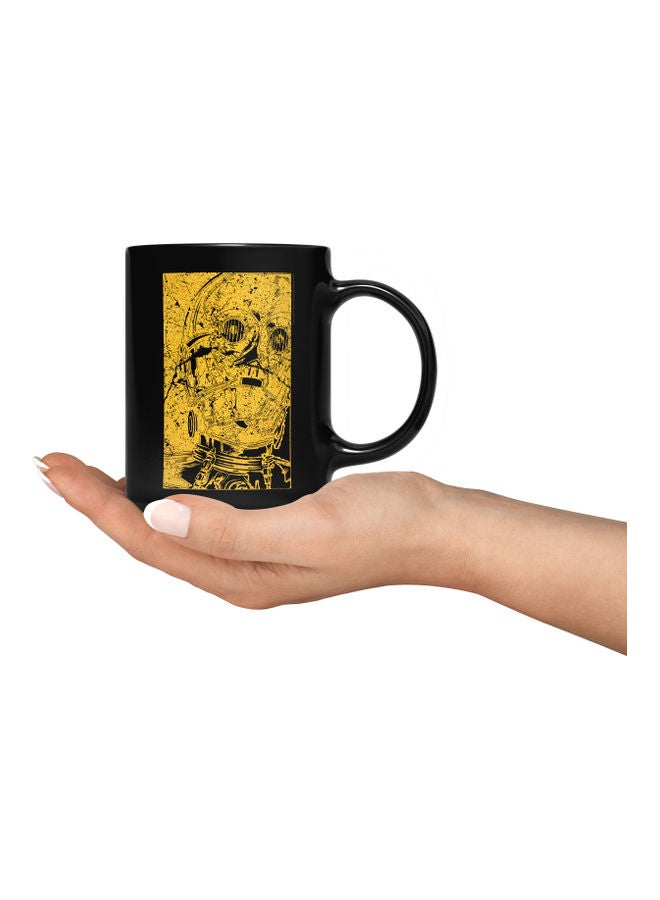 LOUD UNIVERSE Printed Coffee Mug Black/Gold  - Image 3