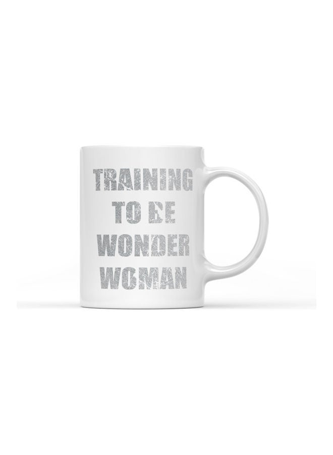 LOUD UNIVERSE Motivation Quote Printed Coffee Mug White/Grey  - Image 1