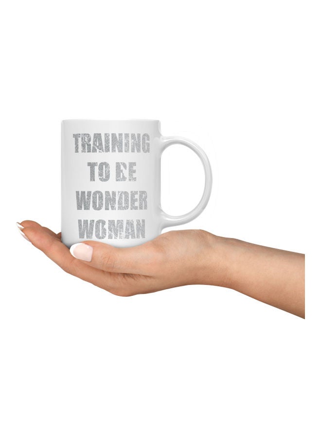LOUD UNIVERSE Motivation Quote Printed Coffee Mug White/Grey  - Image 3