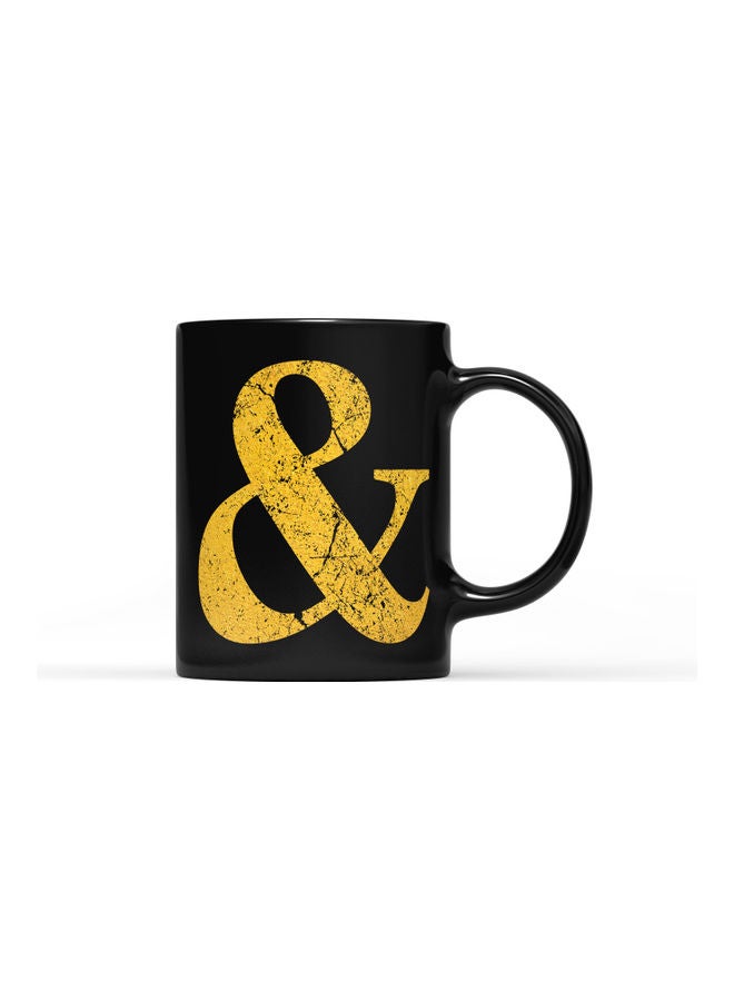 LOUD UNIVERSE And Sign Printed Coffee Mug Black/Gold  - Image 1