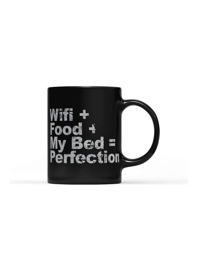 LOUD UNIVERSE Wifi + Bed Design Printed Mug Black/Grey  - Image 1