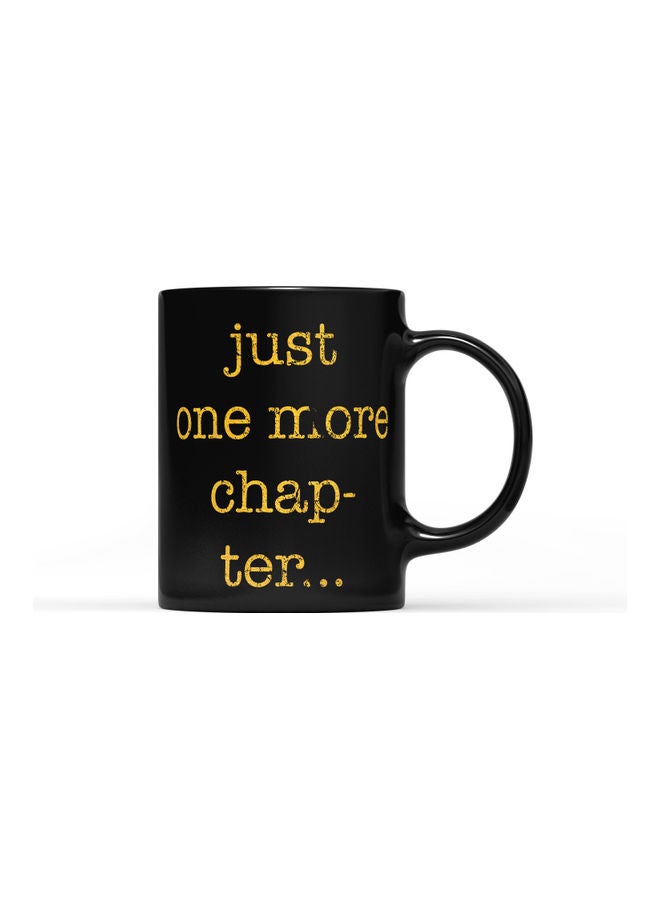 LOUD UNIVERSE Reading Chapter Printed Coffee Mug Black/Gold  - Image 1