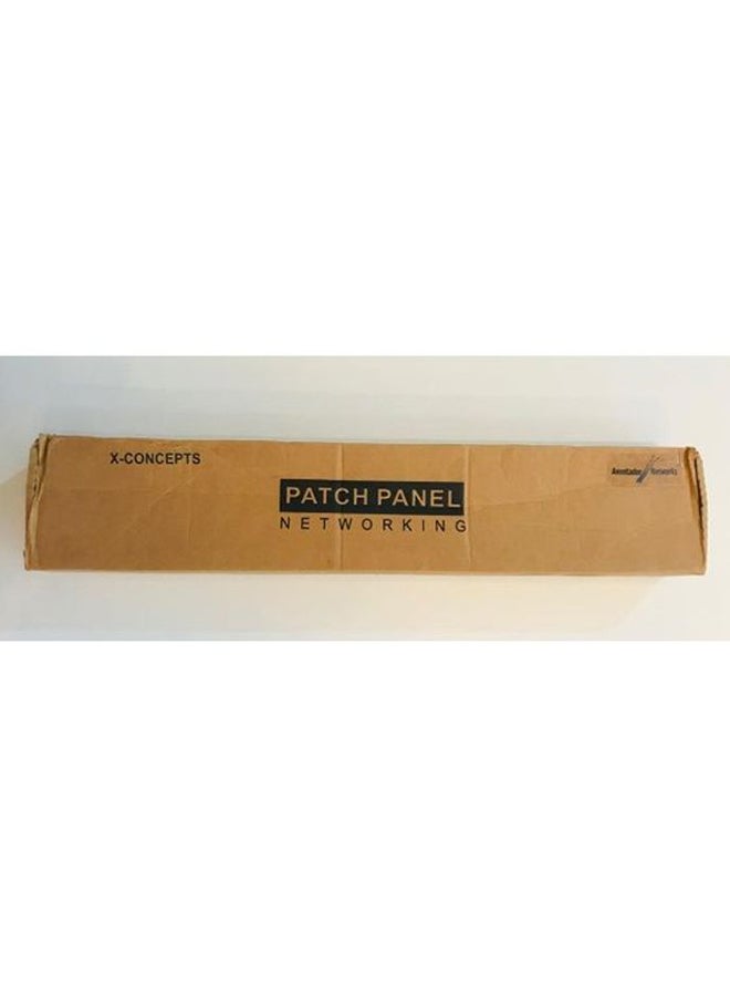 Generic - Cat 6 Patch Panel 24 Port FTP Full Loaded Black - Image 1