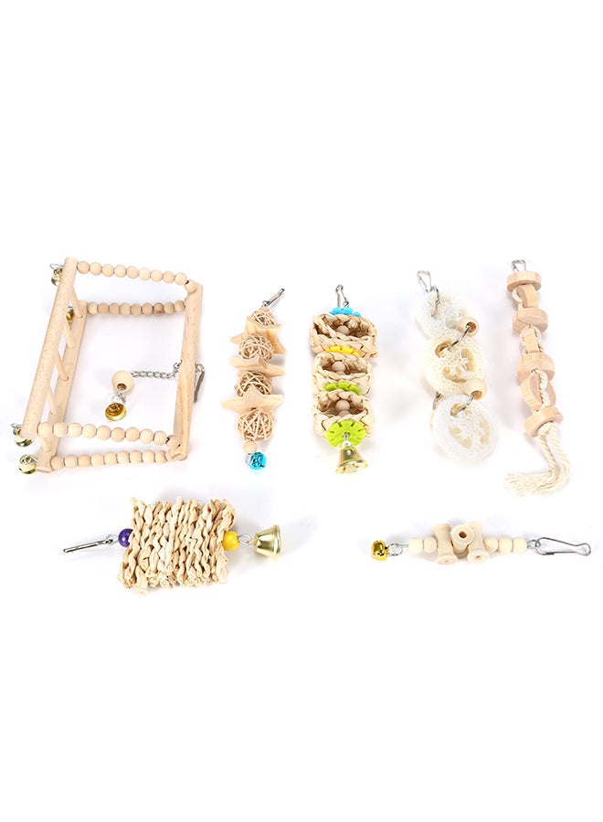 7 Piece Bird Toys Multicolour 19x8x13cm - Image 4