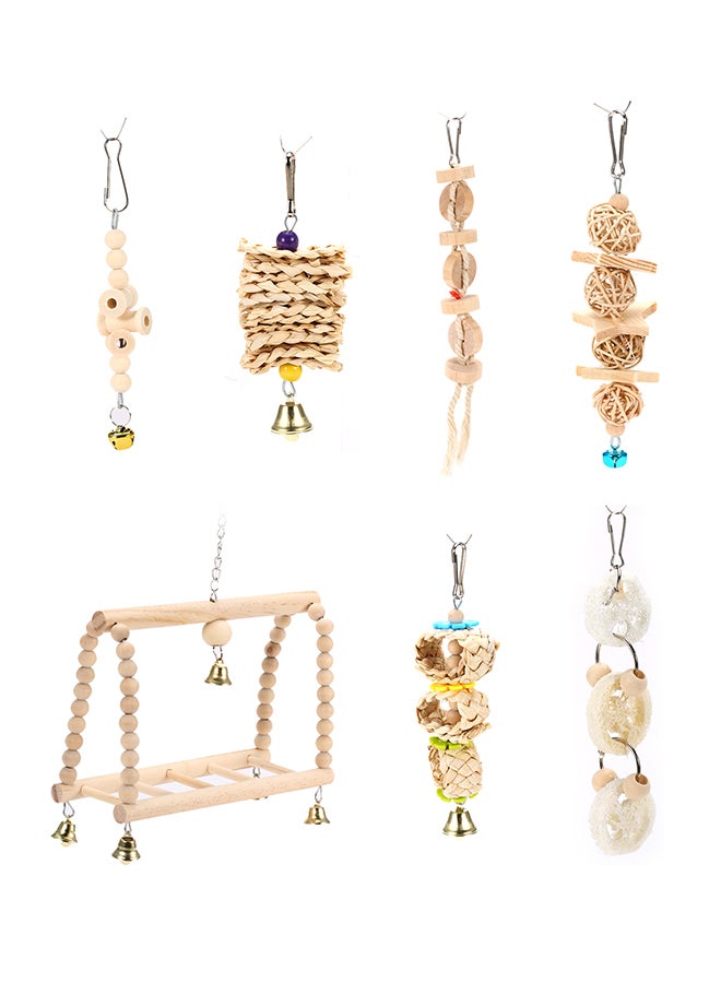 7 Piece Bird Toys Multicolour 19x8x13cm - Image 5