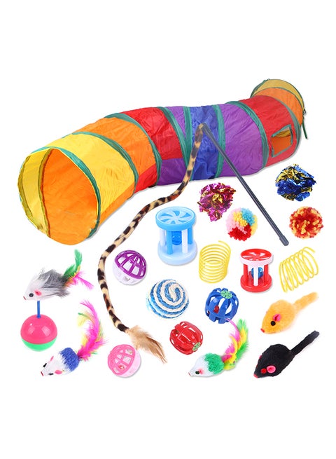 20-Piece Cat Toy Interactive Multicolour 34x8x32cm