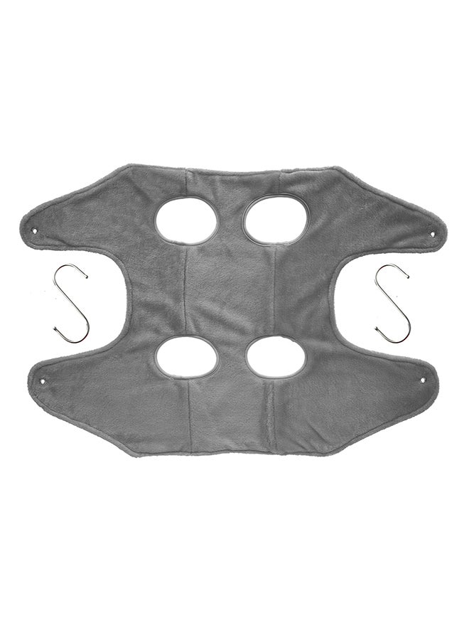 2 في 1 لغسيل الحيوانات الأليفة وتشذيب الأظافر رمادي 20x4x15سم - Image 1