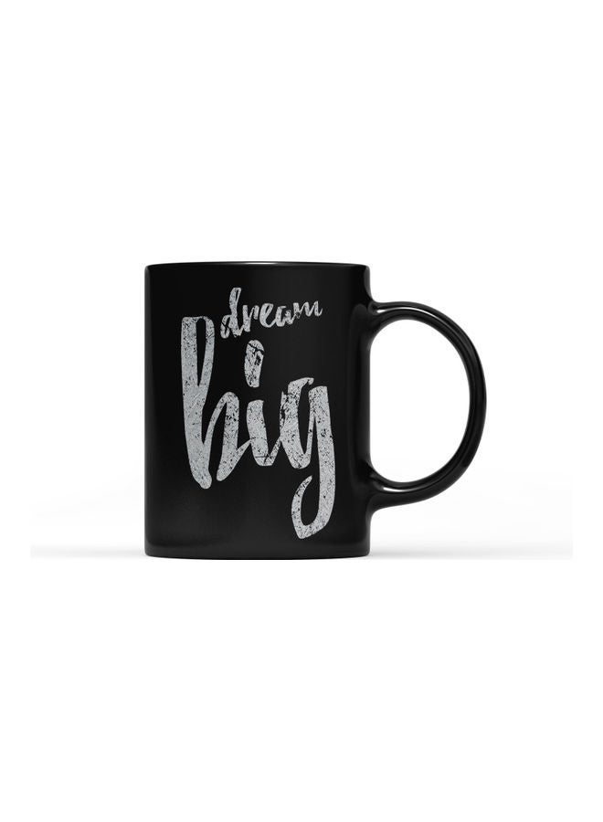 LOUD UNIVERSE Dream Big Design Printed Mug Black/Grey  - Image 1