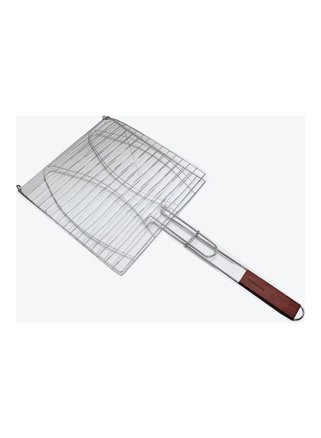 BLACKSTONE Stainless Steel Fish BBQ Grill Basket Silver 62x30x28cm 