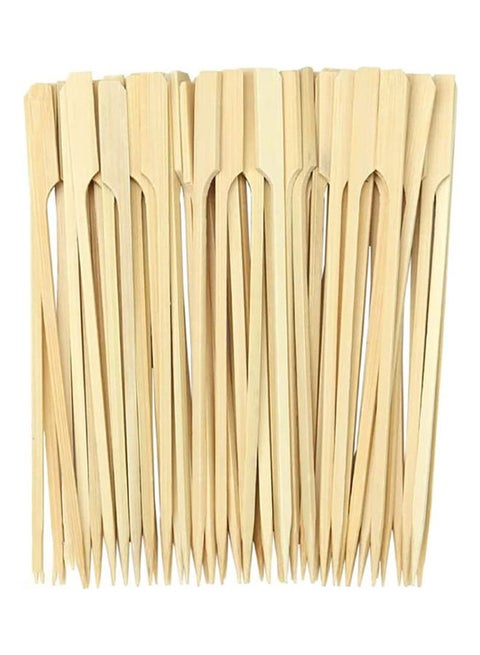 50-Piece BBQ Bamboo Kababe Skewer Beige 29.5cm
