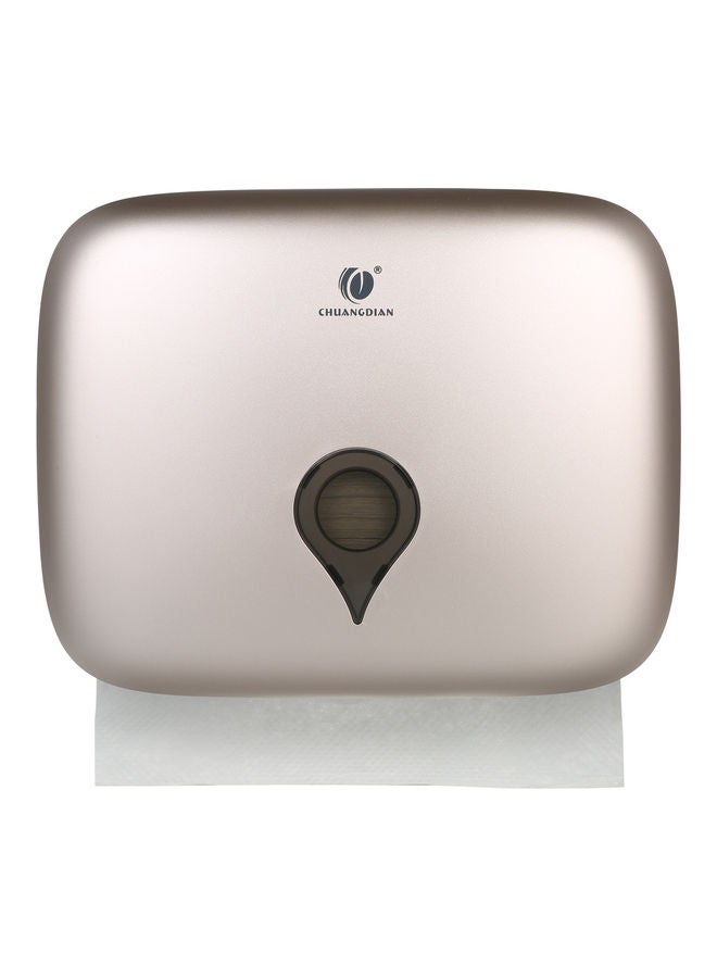 Wall Mounted C-Fold Tissue Dispenser Champagne Gold 26.5x10x21cm
