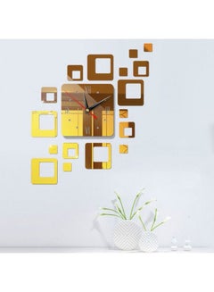 ماستون ملصق جداري بتصميم ساعة ذهب 15x15x10سم 