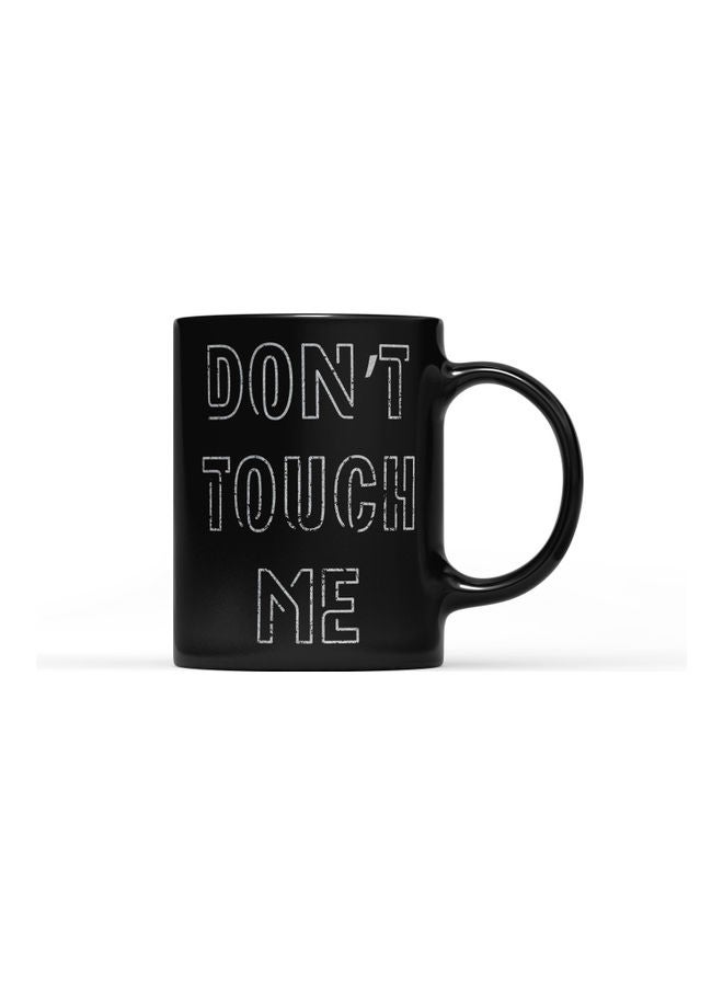 LOUD UNIVERSE Dont Touch Me Printed Coffee Mug Black/White  - Image 1