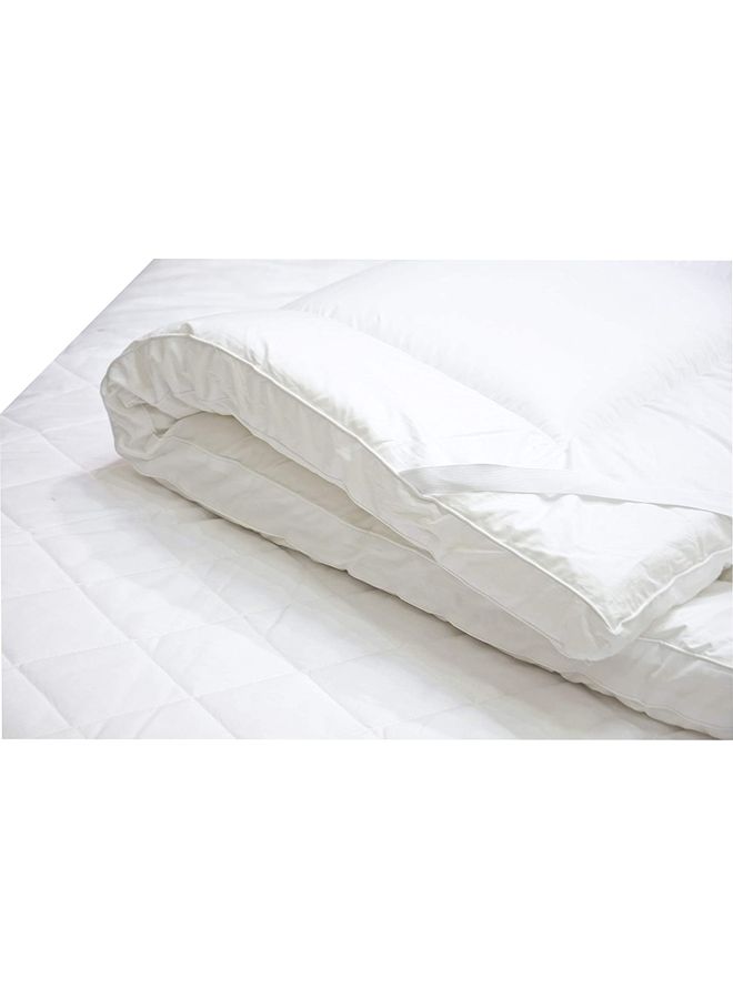 Maestro - Solid Mattress Topper Cotton White 200x200cm - Image 1