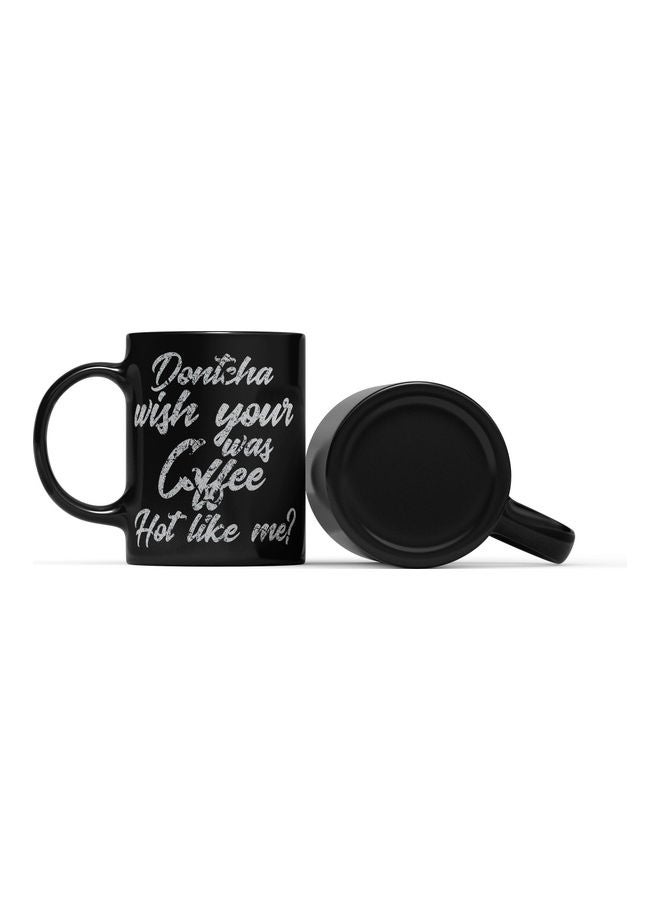 LOUD UNIVERSE Dontcha Funny Music Lyrics Printed Coffee Mug Black/White  - Image 2