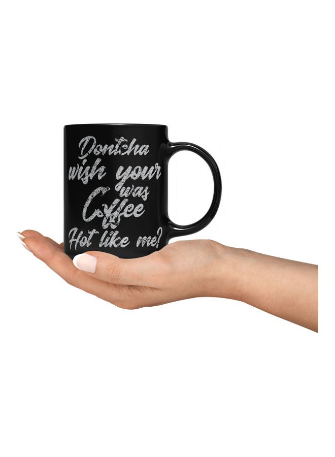 LOUD UNIVERSE Dontcha Funny Music Lyrics Printed Coffee Mug Black/White  - Image 3