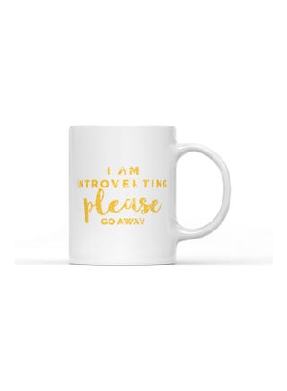 I Am Introverting Please Go Away Printed Coffee Mug White/Yellow - v1629878302/N50384644A_1