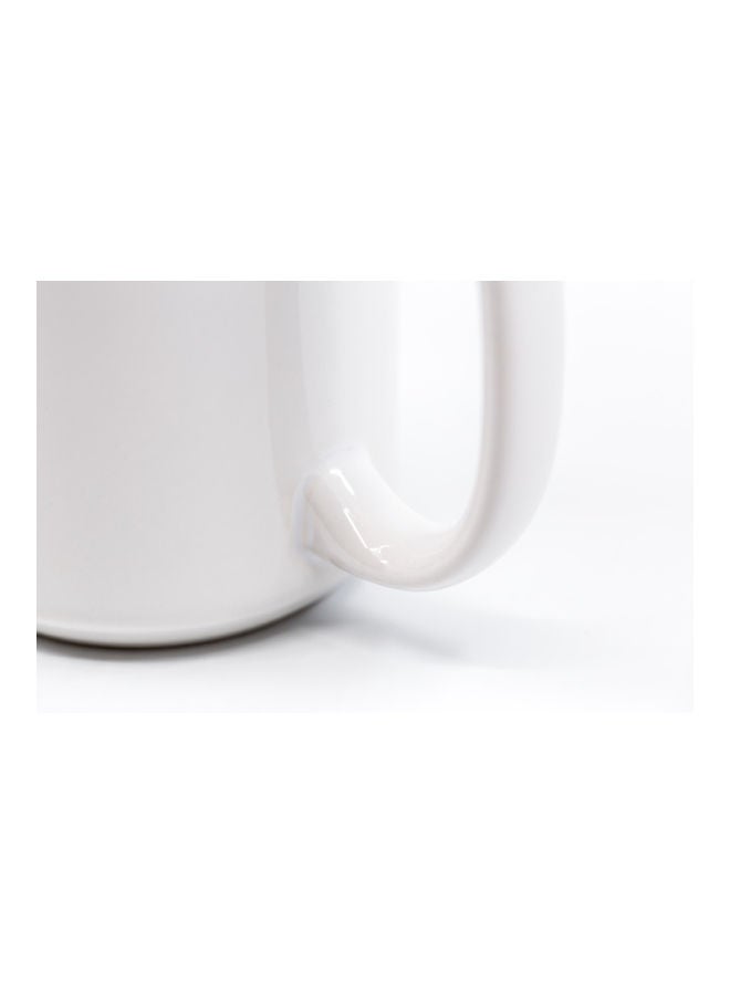 I Am Introverting Please Go Away Printed Coffee Mug White/Yellow