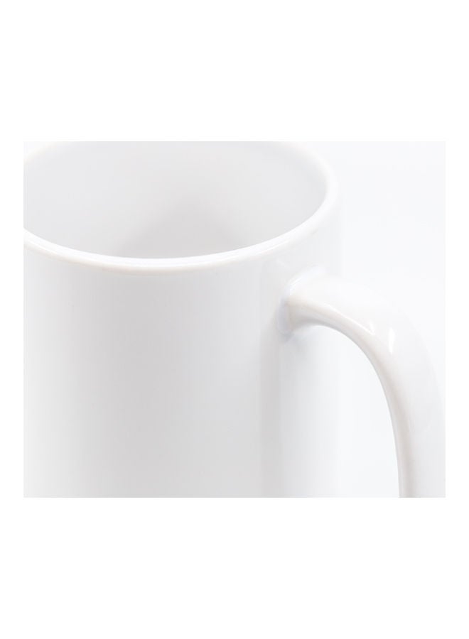 لاود يونيفيرس "قدح قهوة بطبعة اقتباس "When Life Knocks Me Down" أبيض/ذهبي - Image 5